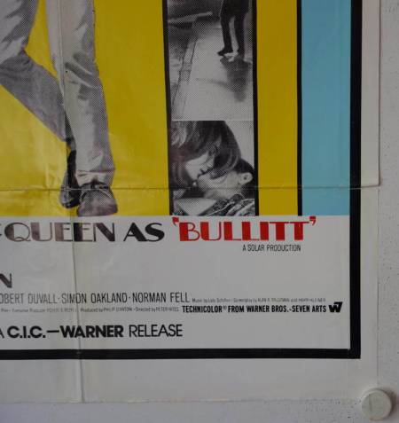 Bullitt originales Filmplakat aus Südafrika